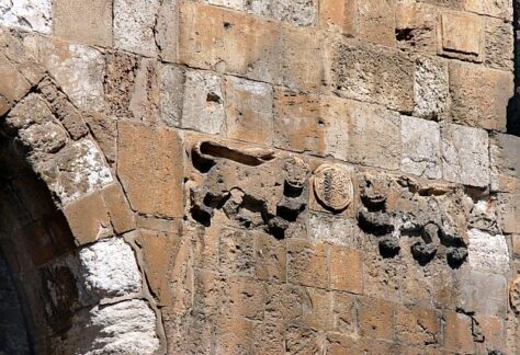 Gerusalemme, particolare della porta detta “Dei Leoni”