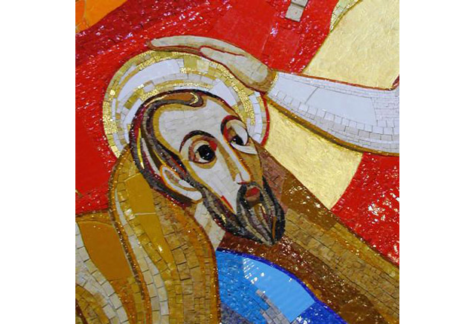 San Paolo – Particolare del mosaico di Rupnik – Cappella della Nunziatura di Damasco