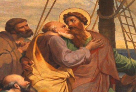 San Paolo lascia Mileto – Dipinto conservato nella Basilica di San Paolo fuori le Mura in Roma