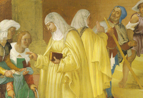 Santa Brigida di Svezia in un dipinto di Lorenzo Lotto