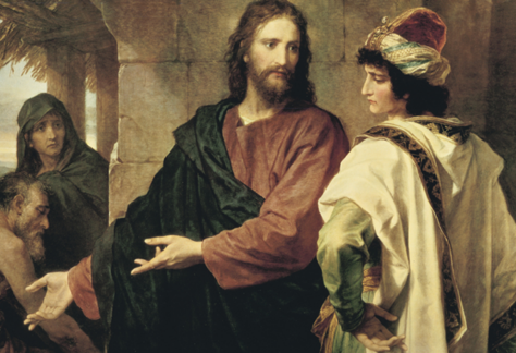 Heinrich Hofmann – Gesù Ed Il Giovane Ricco