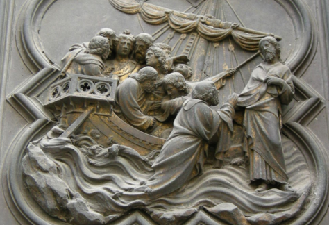 Dettaglio della Porta Nord del Battistero di Firenze – Lorenzo Ghiberti